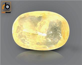 NATURAL UNHEATED,UNTREATED  Yellow Sapphire / Pukhraj (S) 5.04 CTS ( 92906 )